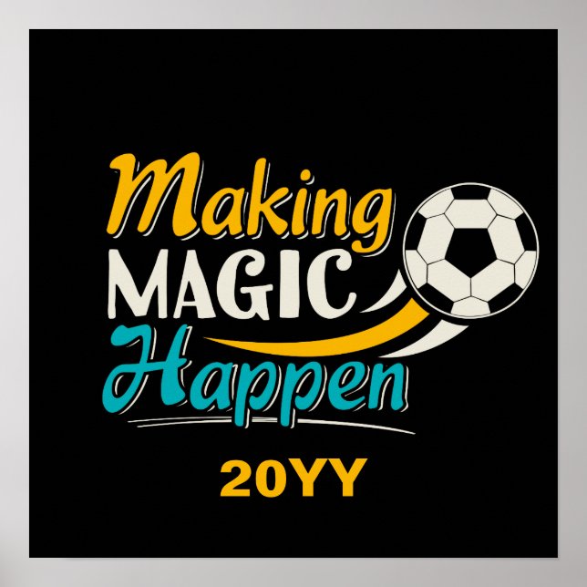 Poster Magia do Fazer de futebol acontece (Frente)