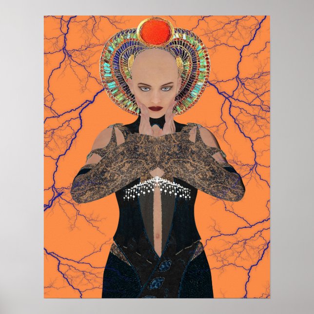 Poster Magia Elétrica Egípcia (Frente)