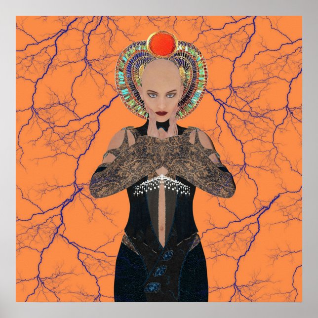 Poster Magia Elétrica Egípcia (Frente)