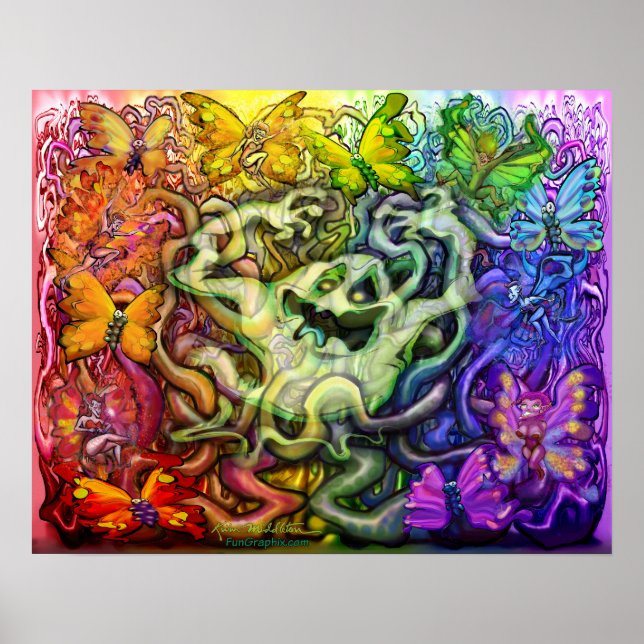 Poster Magia Fantástica Interconectada (Frente)