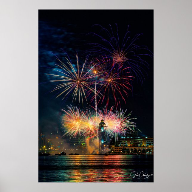 Poster Magia na Noite — Céu de Erie em Chamas (Frente)