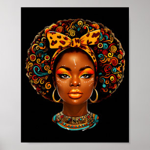 Poster Magia Negra Afro Melanina Rainha Afro-Americana