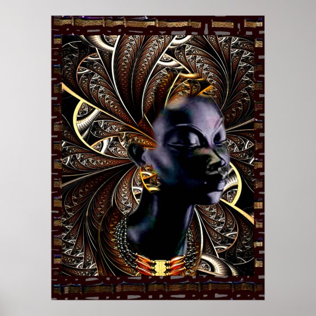 Poster Magia ouro Preta (Frente)
