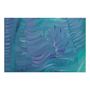 Pôster Magia Subaquática Arte Abstrata Colorida Única