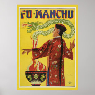 Poster Magia Vintage Fu Manchu Magia