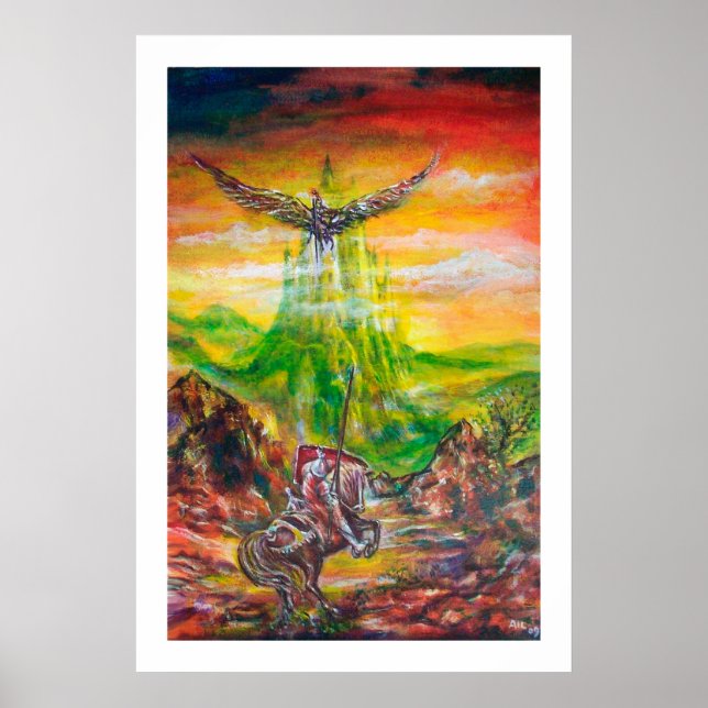 PÔSTER MAGIC DUEL ENTRE BRADAMANT E NEGROMANCER (Frente)