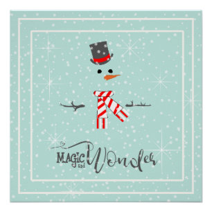 Pôster Magic e Maravilha Natal Snowman ID440