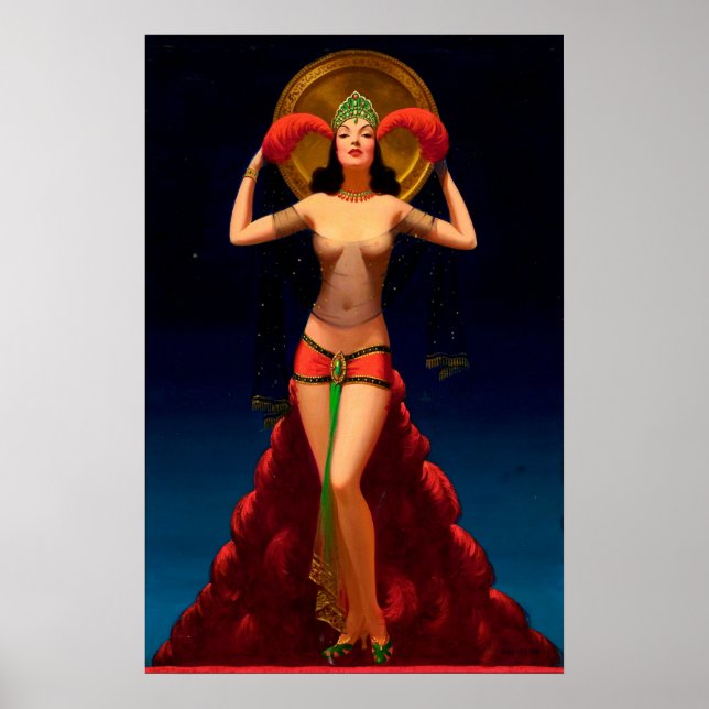 Pôster Magic Lady Pulp Pin Up (Frente)