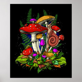 Poster Magic Mushroom Fungi