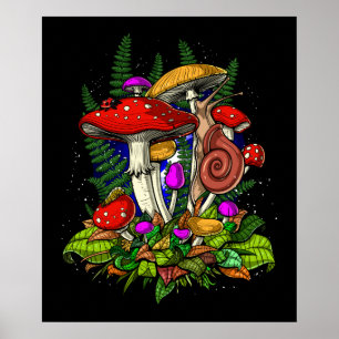 Poster Magic Mushroom Fungi