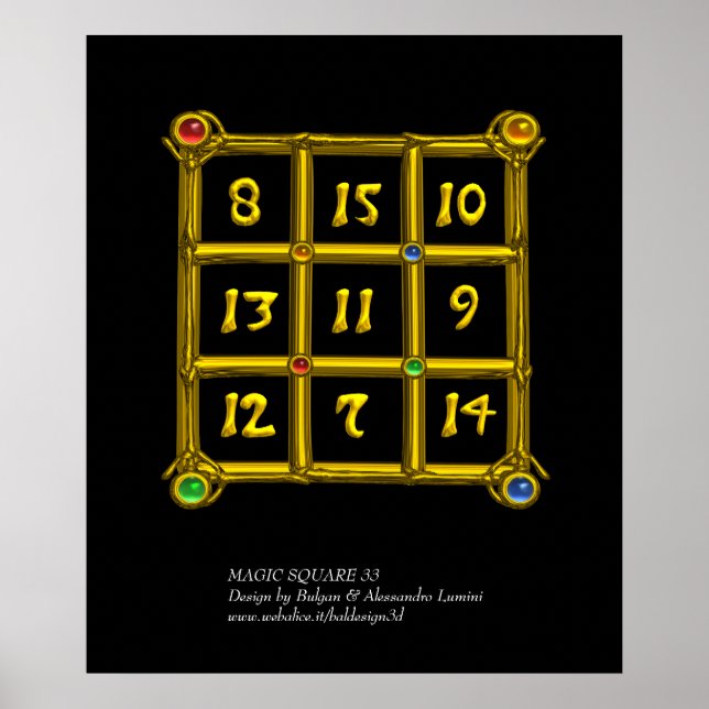 PÔSTER MAGIC SQUARE 33 (Frente)