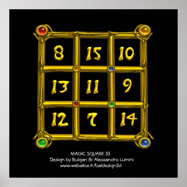 PÔSTER MAGIC SQUARE 33 (Frente)