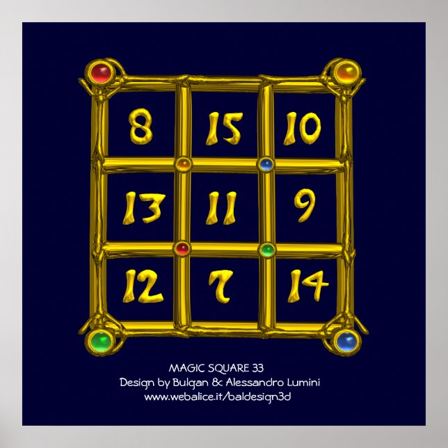 PÔSTER MAGIC SQUARE 33 (Frente)