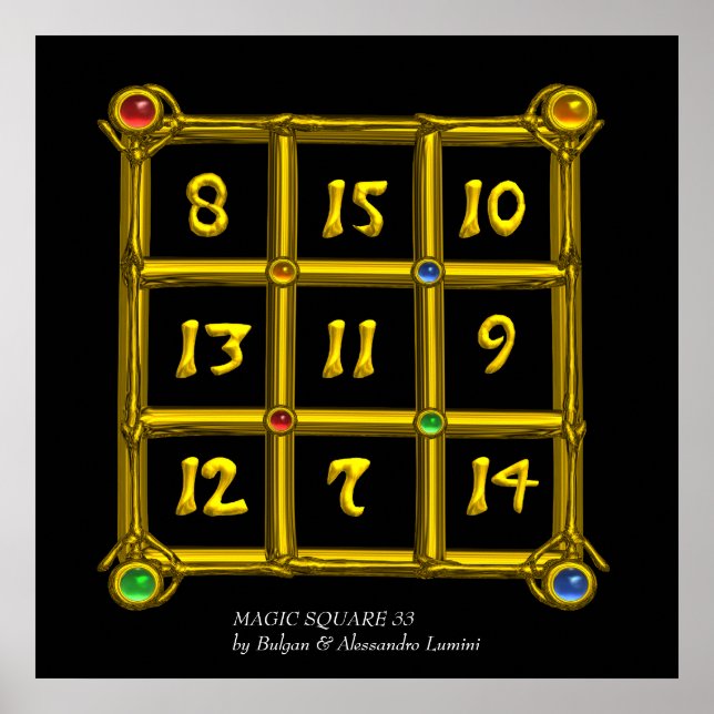 PÔSTER MAGIC SQUARE 33 (Frente)