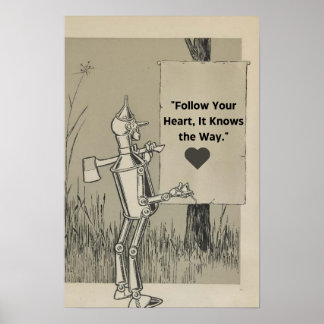 Poster Mágica De Oz Tin Man Motivational Cote