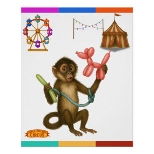 Pôster Mágica do macaco de balão de Spike