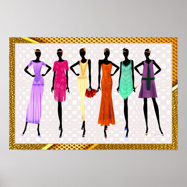 Poster Mágica Menina Negra (Frente)