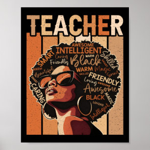 Poster Mágica Professora Negra Educação História Negra Me
