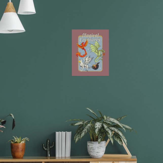 Poster Magical Creatures Vintage Graphic (Sala de Estar 1)