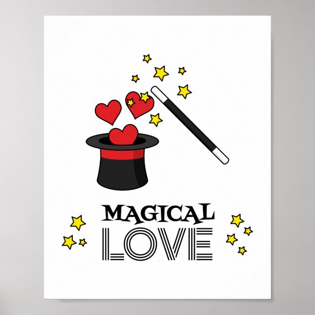 Poster Magical Love - Black (Frente)