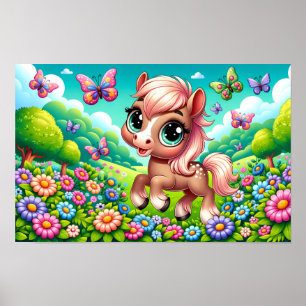 Poster "Magical Meadow": As Crianças De Enfermeiro Pony R