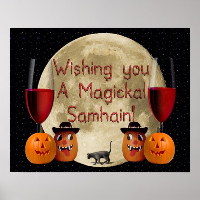 Poster Magickal Samhain (Frente)