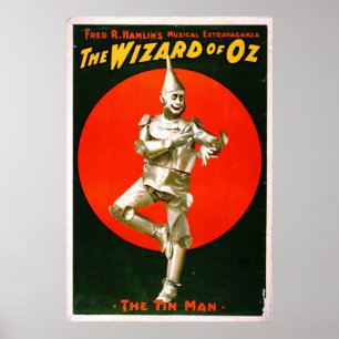 Poster Mágico de Oz - homem 1903 da lata