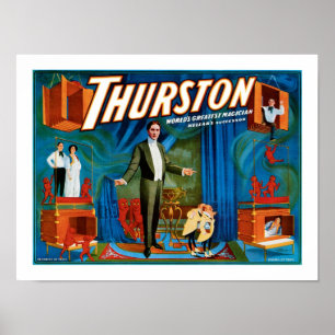 Pôster Mágico do mundo do ~ de Thurston o grande