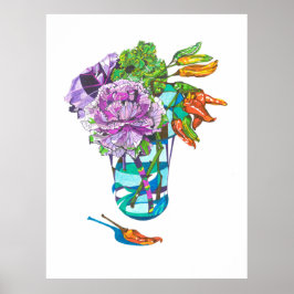 Poster Magnífico Buquê Vegetal de Outono