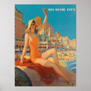 Poster Magníficos Hotéis de Atlantic City