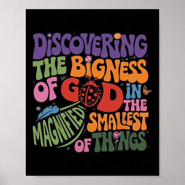 Poster Magnified Vbs 2025 Discovering The Bigness Of God  (Frente)