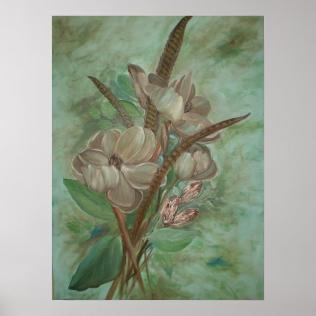 Poster Magnolia Blooms (Frente)