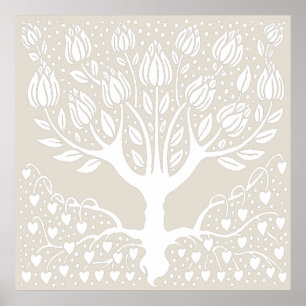 Poster Magnolia Tree por Aubrey Beardsley