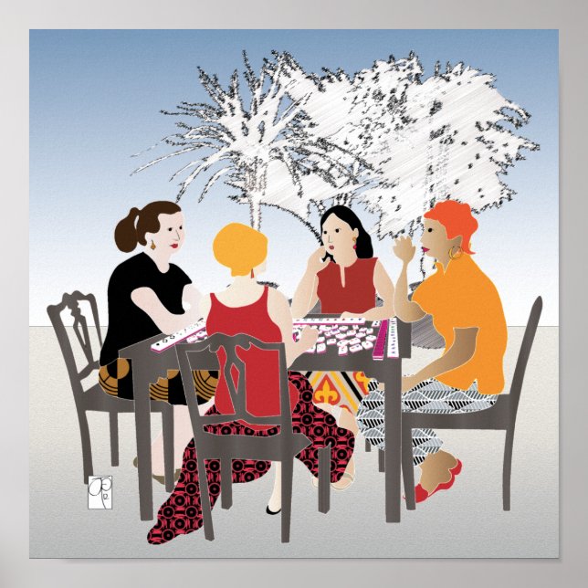 Poster Mah Jongg AlafPoster (Frente)