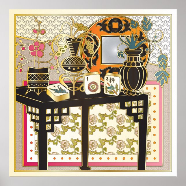 Poster Mah Jongg Mesa (Frente)