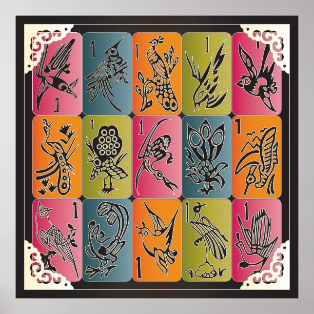 Poster Mah Jongg One Bams (Frente)