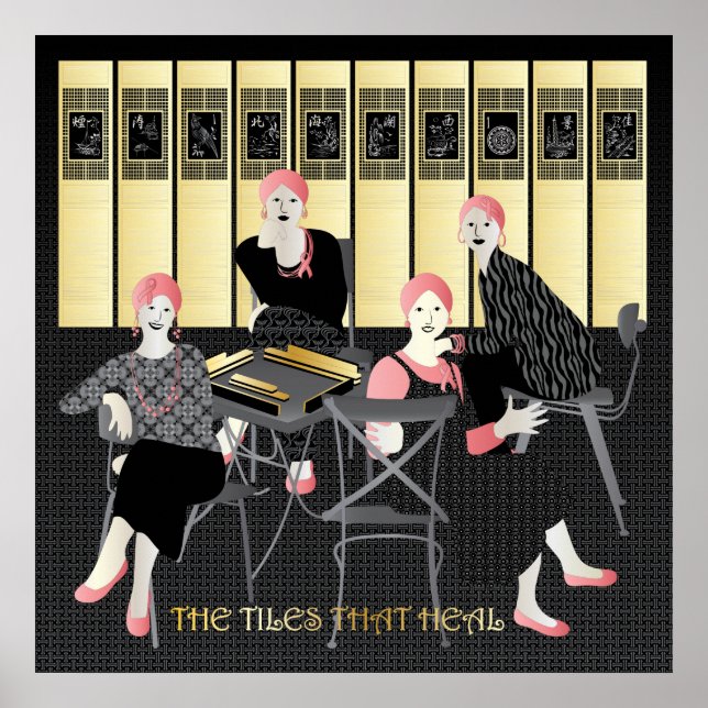 Poster Mah Jongg Os Azulejos Que Curam (Frente)