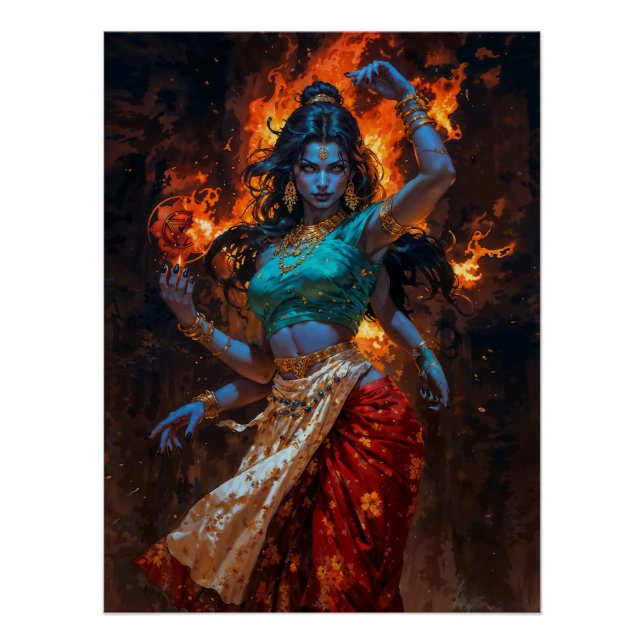 Pôster Mahakali – O Fogo Vivo (Frente)