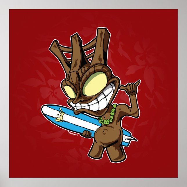 Poster Mahalo Tiki (Frente)