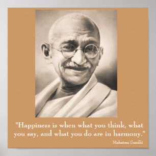 Poster Mahatma Gandhi