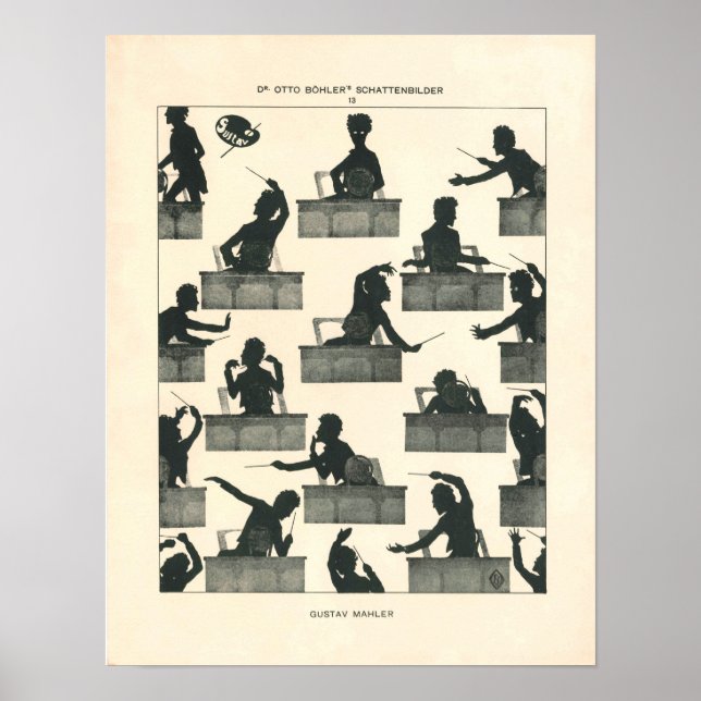 Pôster Mahler Clássico - vintage Mahler (Frente)
