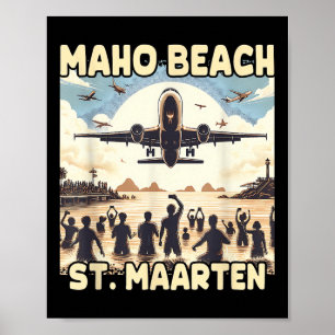 Poster Maho Beach Rua Maarten