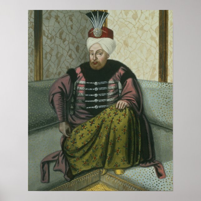 Poster Mahomet (Mehmed) IV (1642-93) Sultan 1648-87, de (Frente)