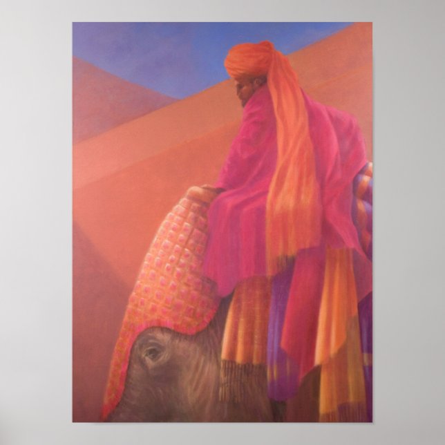 Pôster Mahout e Elefante (Frente)