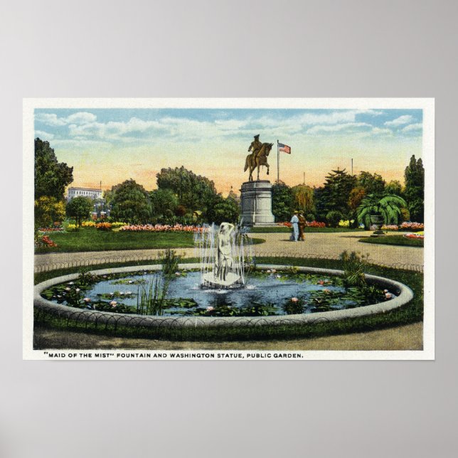 Poster Maid of the Mist Fountain, Washington Statue (Frente)