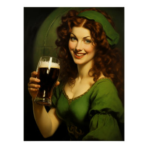 Pôster Maiden Bebendo Beer Fantasy