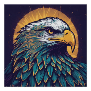Pôster Maiestoso Bald Eagle