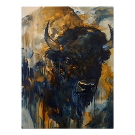 Pôster Maiestoso Buffalo, Bison Poster