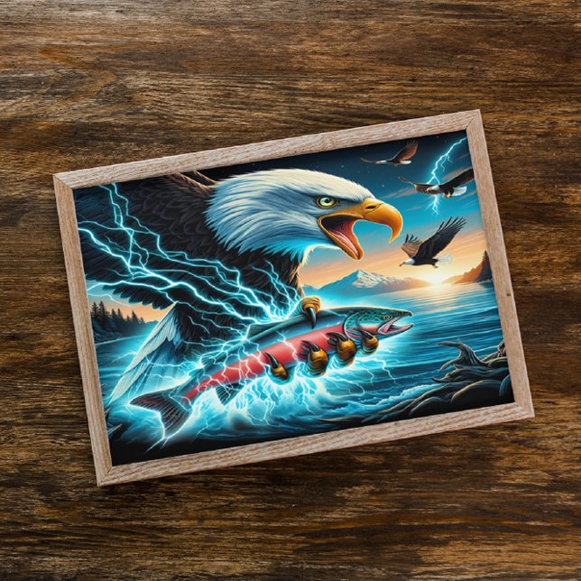 Poster Maiestoso Hunter: Águia e Peixe (Criador carregado)