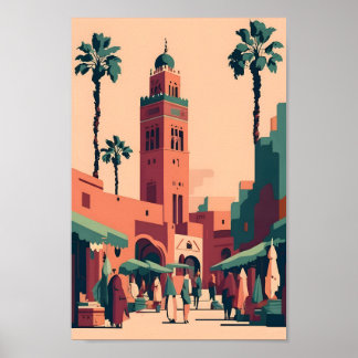 Poster Maiestoso Marrakech City Elegance 4.000 Visões